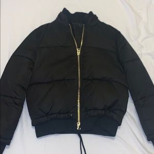 Black top shop bomber jacket